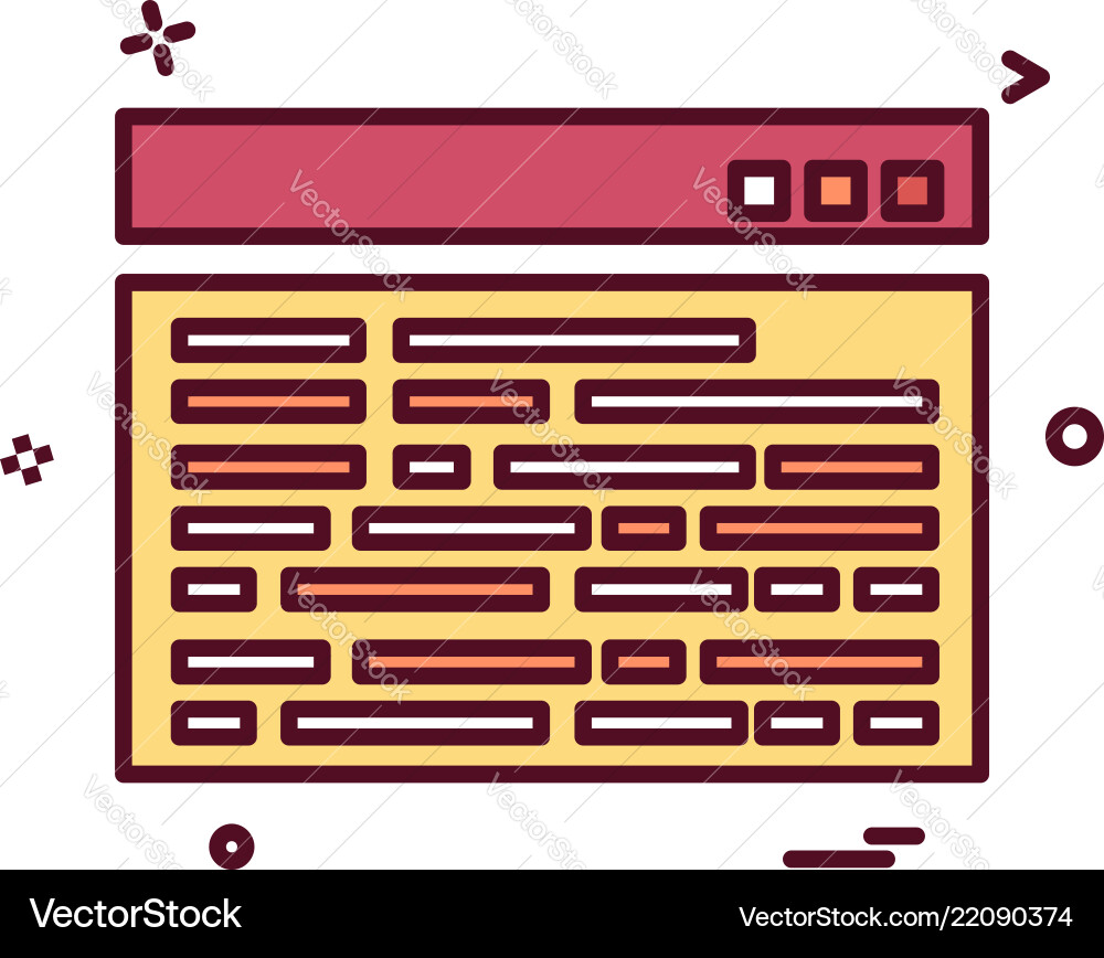 Web layout icon design Web layout icon design Vector Image