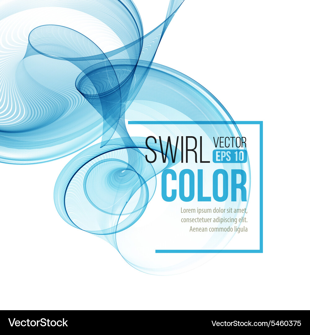 Abstract Swirl Background Vector Image