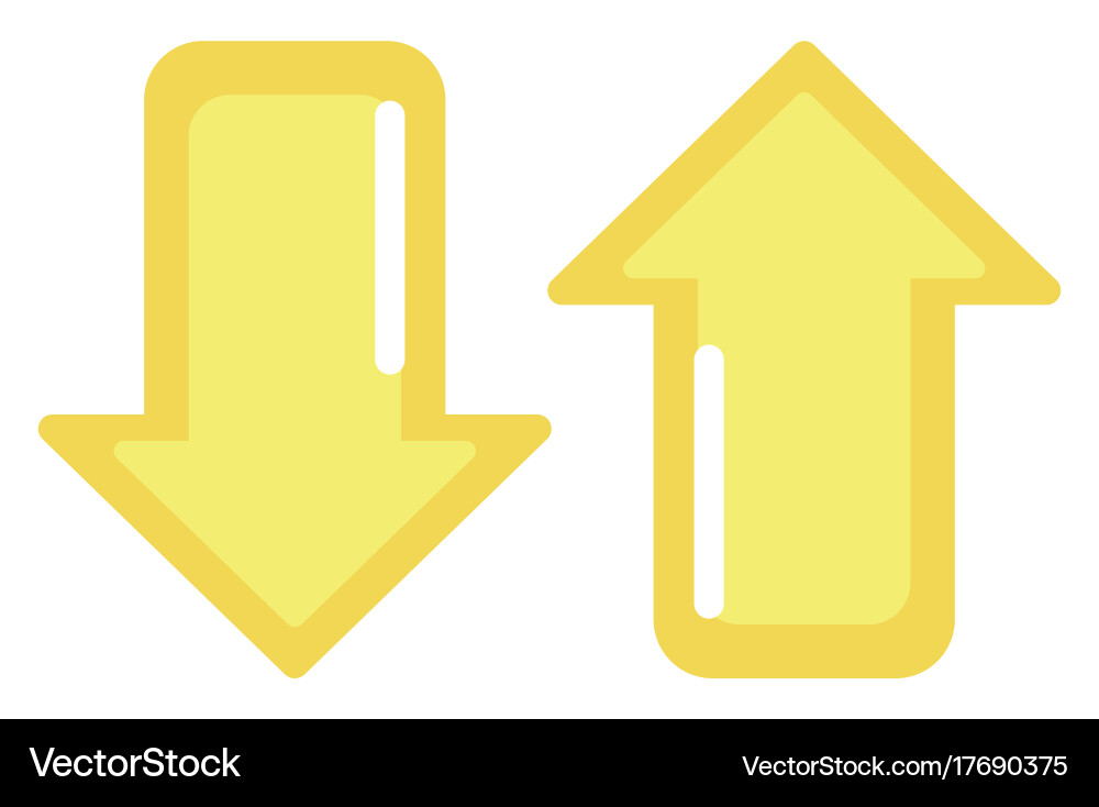 Arrows to loading digital data connection vector image