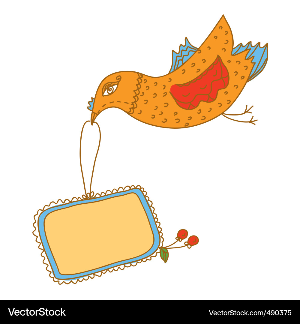 Bird frame Vector Image