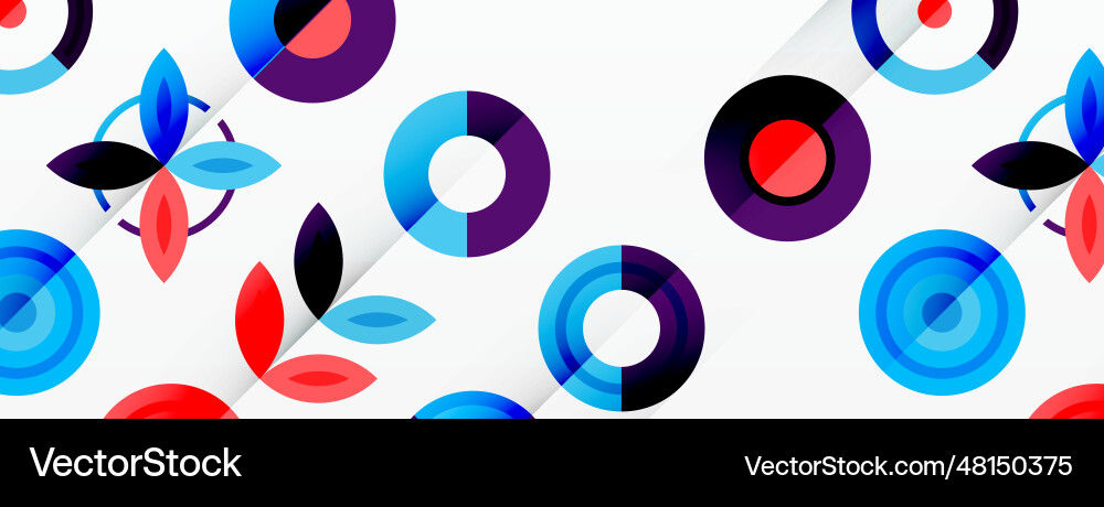 Colorful circles in a grid composition abstract Colorful circles in a grid composition abstract vector image