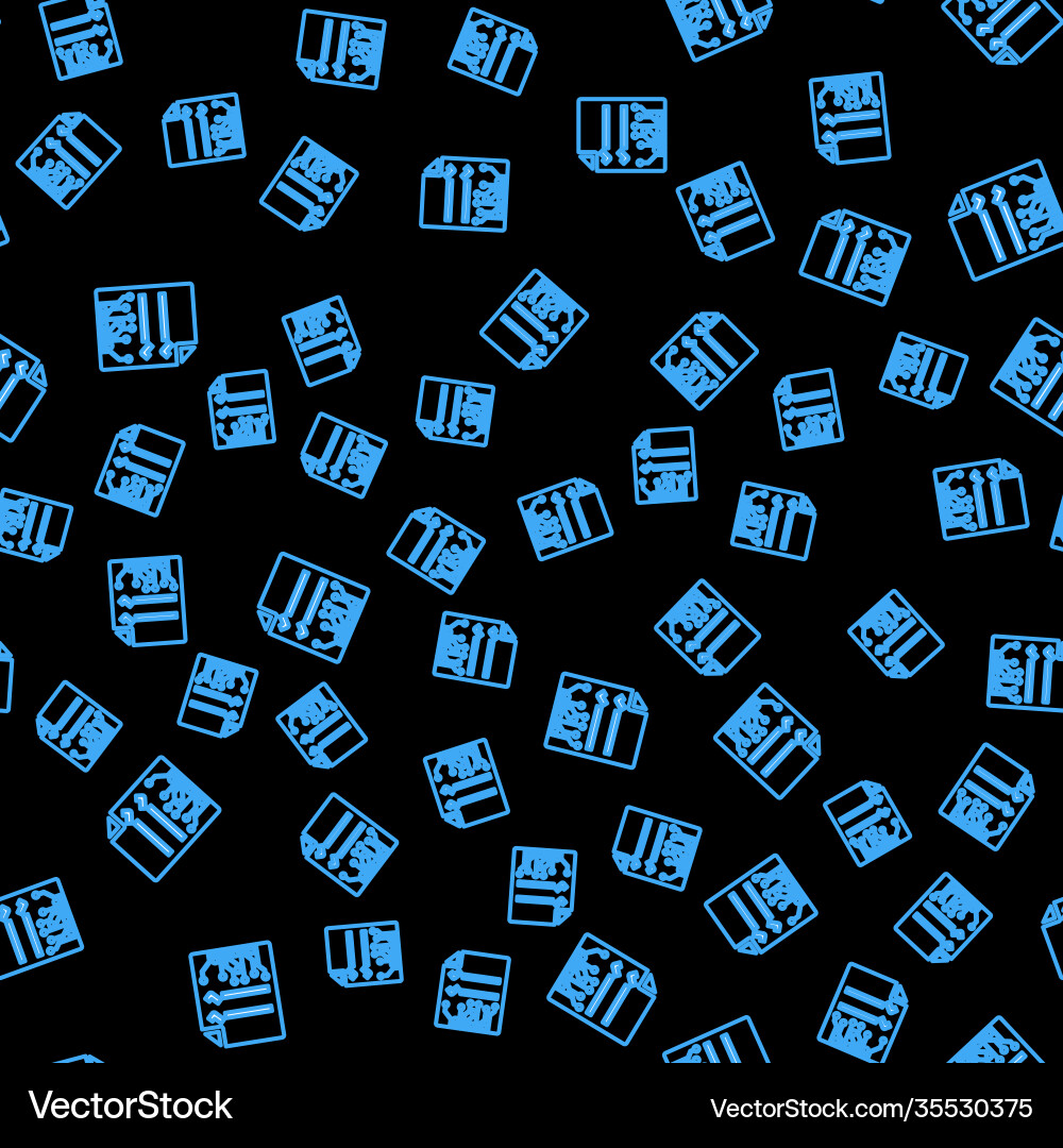 Line smart contract icon isolated seamless pattern Line smart contract icon isolated seamless pattern vector image