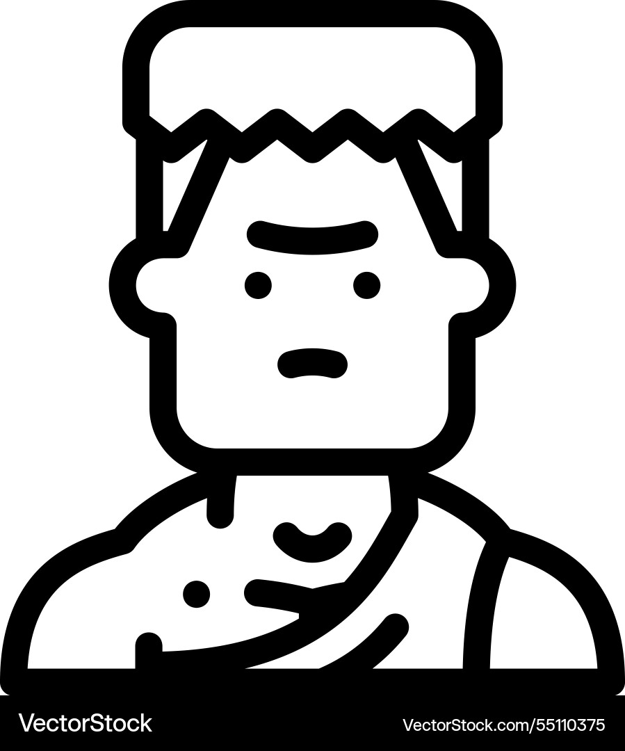 Mutant icon thin linear style design isolated Mutant icon thin linear style design isolated vector image