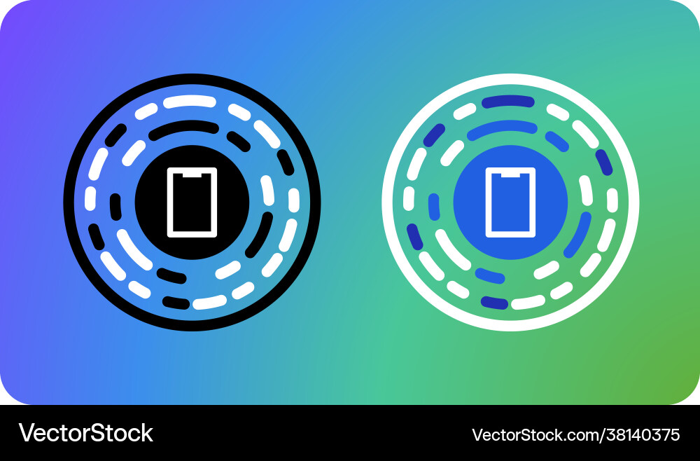 New style qr code - round circle New style qr code - round circle vector image
