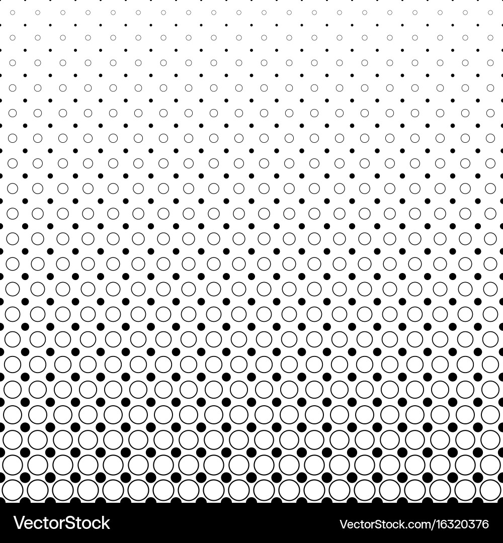 Abstract Monochrome Circle Pattern vector image
