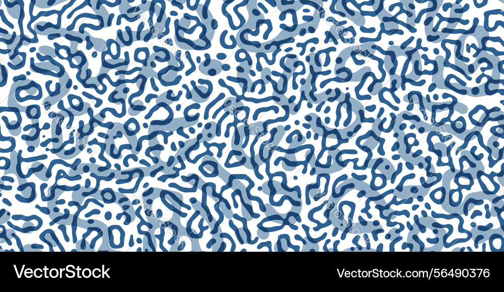 Generative algorithm psychedelic blue background Vector Image