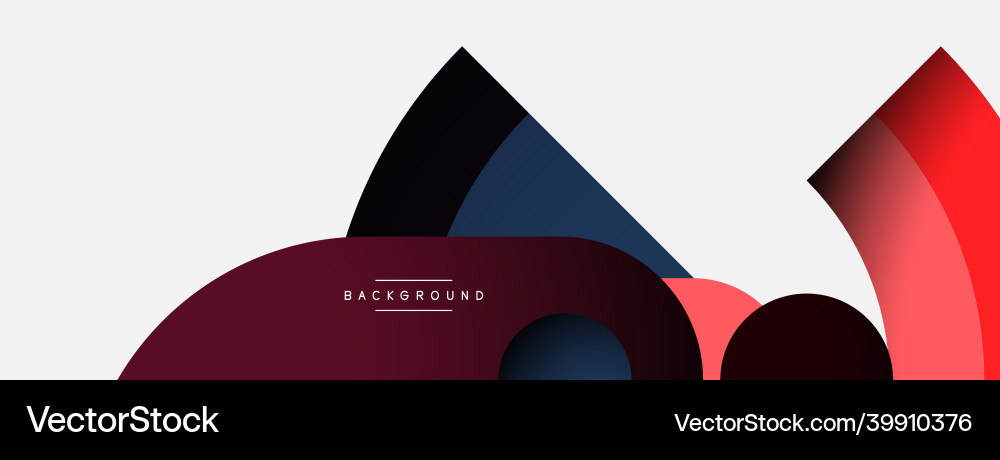 Geometric abstract background round shapes Geometric abstract background round shapes vector image