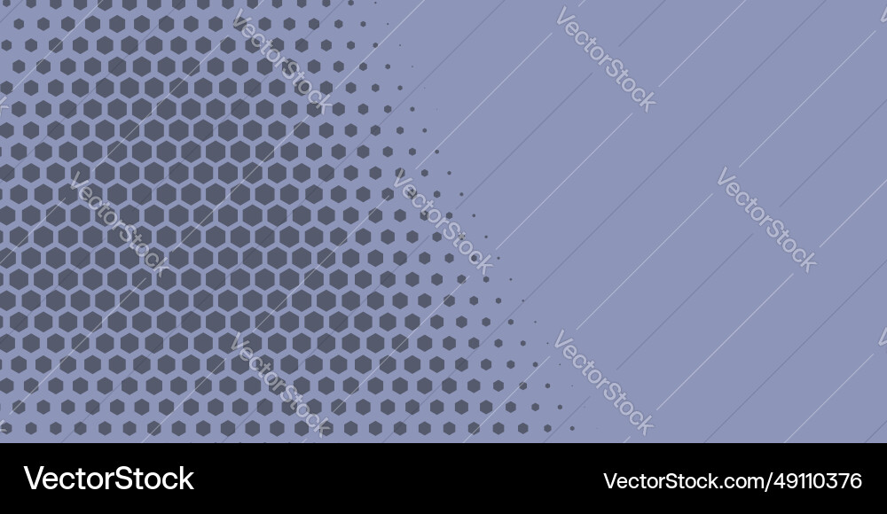 Geometric abstract hexagon two color background vector image