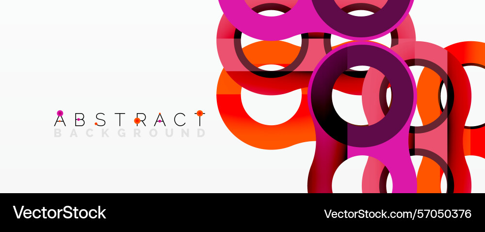 Modern abstract design features overlapping Vector Image