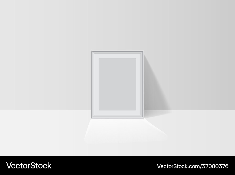 Realistic tree-dimension empty blank white Realistic tree-dimension empty blank white Vector Image