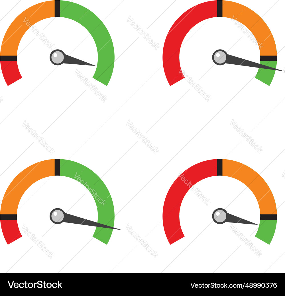 Set indicator showing a progress of performance Set indicator showing a progress of performance vector image