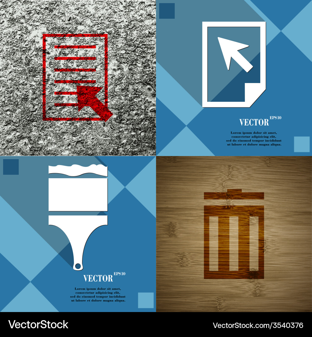 Set of abstract backgrounds with different web vector image
