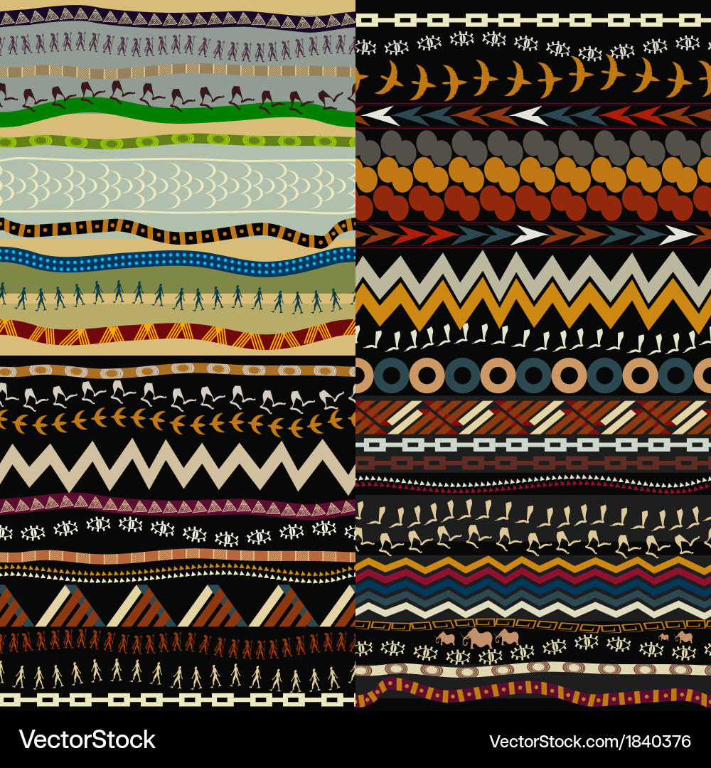 Set of seamless patterns Vector Image