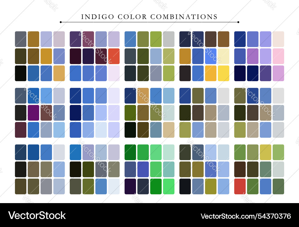 Trend color palette guide template fit Royalty Free Vector