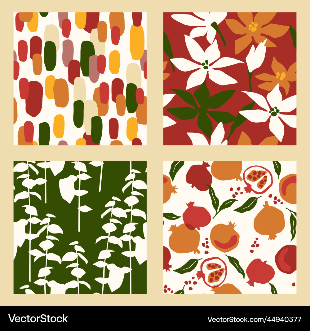 Abstract collection of seamless patterns Abstract collection of seamless patterns vector image