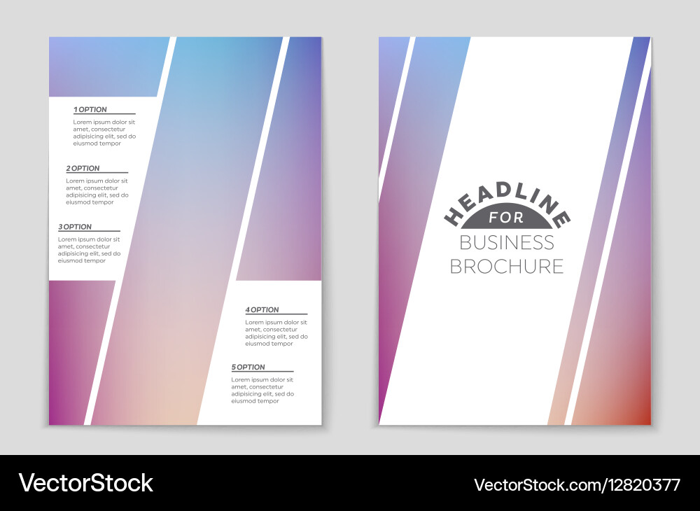 Abstract layout background set for art vector image