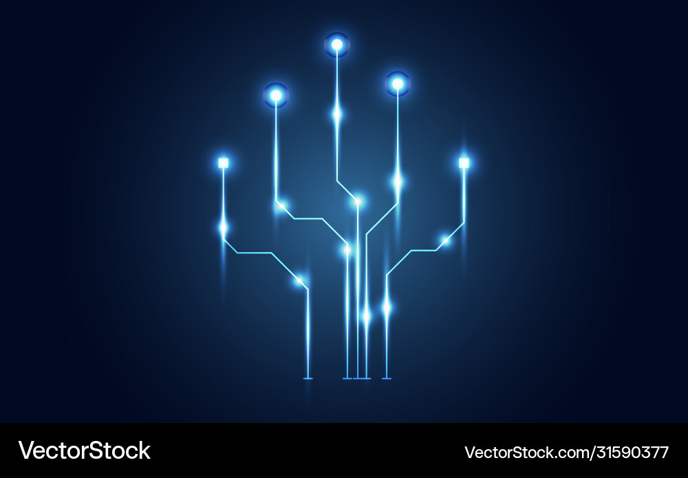 Abstract modern connection science technology Abstract modern connection science technology vector image
