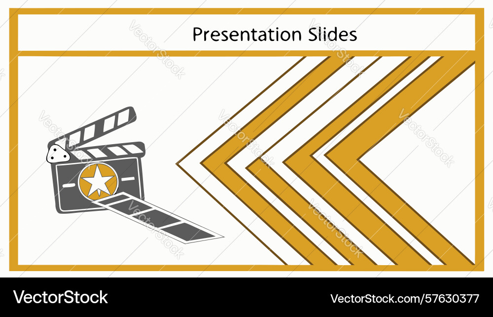Abstract presentation slide layout with dynamic Vector Image