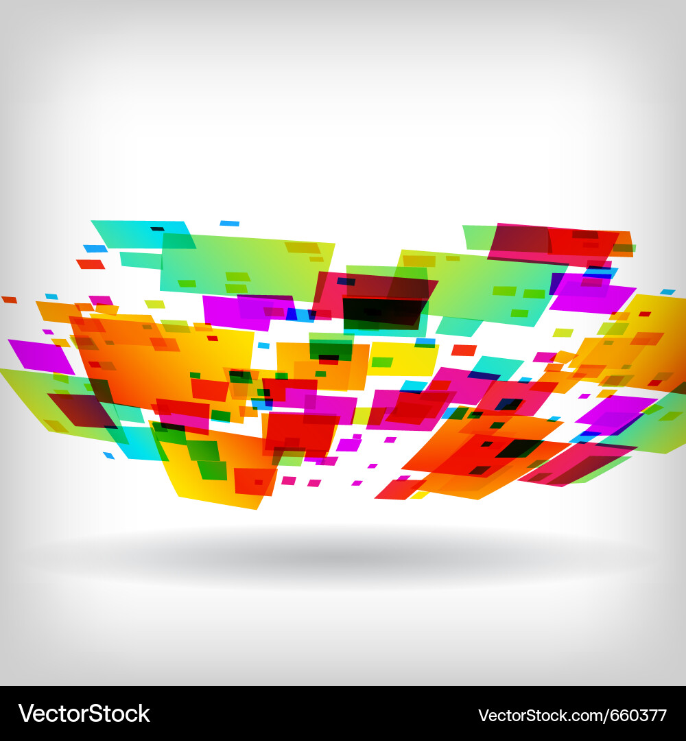 Abstract square colorful background Vector Image