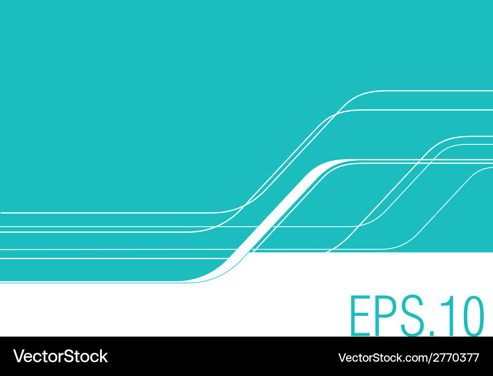 Background with curve lines vector image