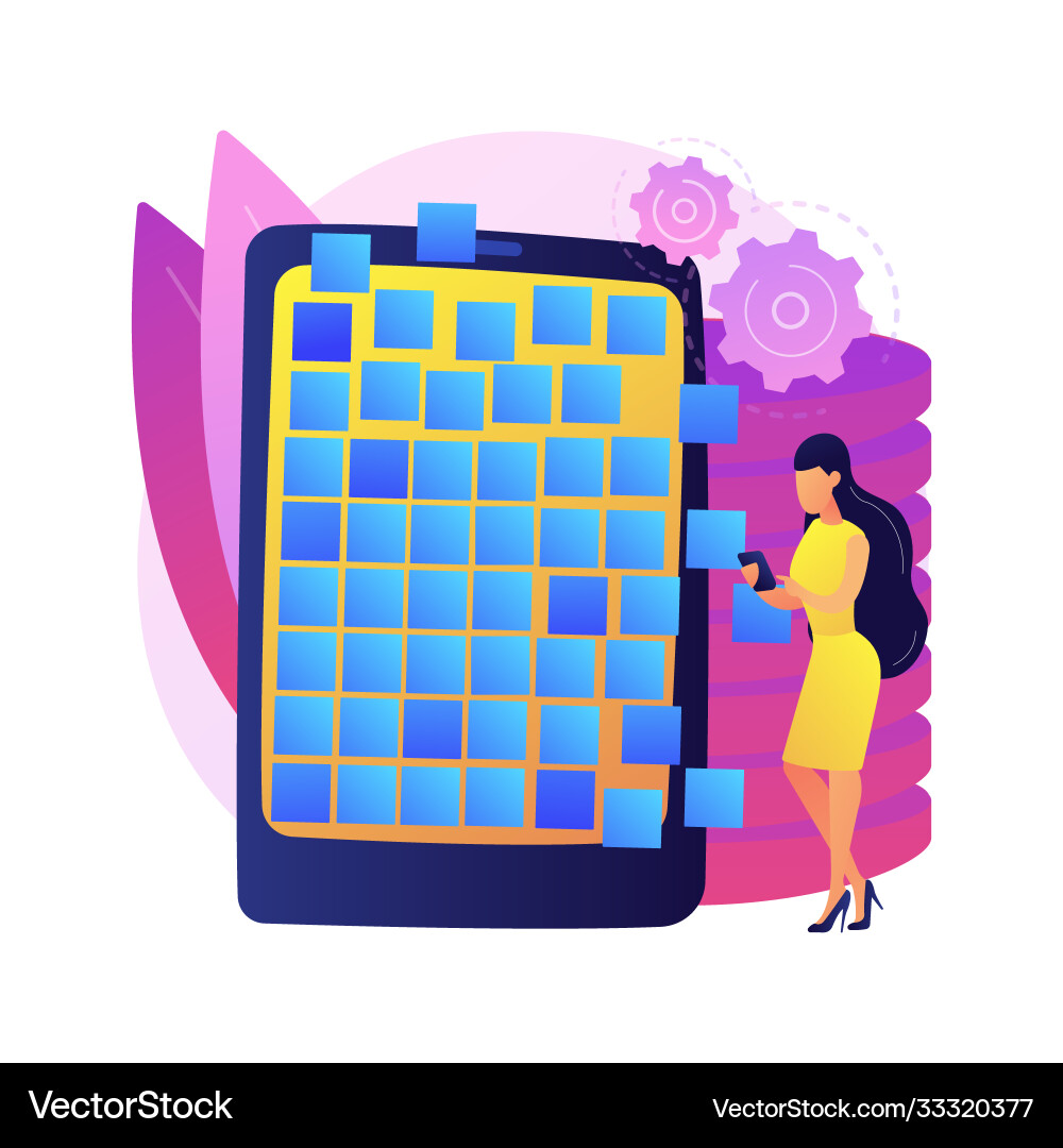 Big data applications abstract concept Big data applications abstract concept vector image