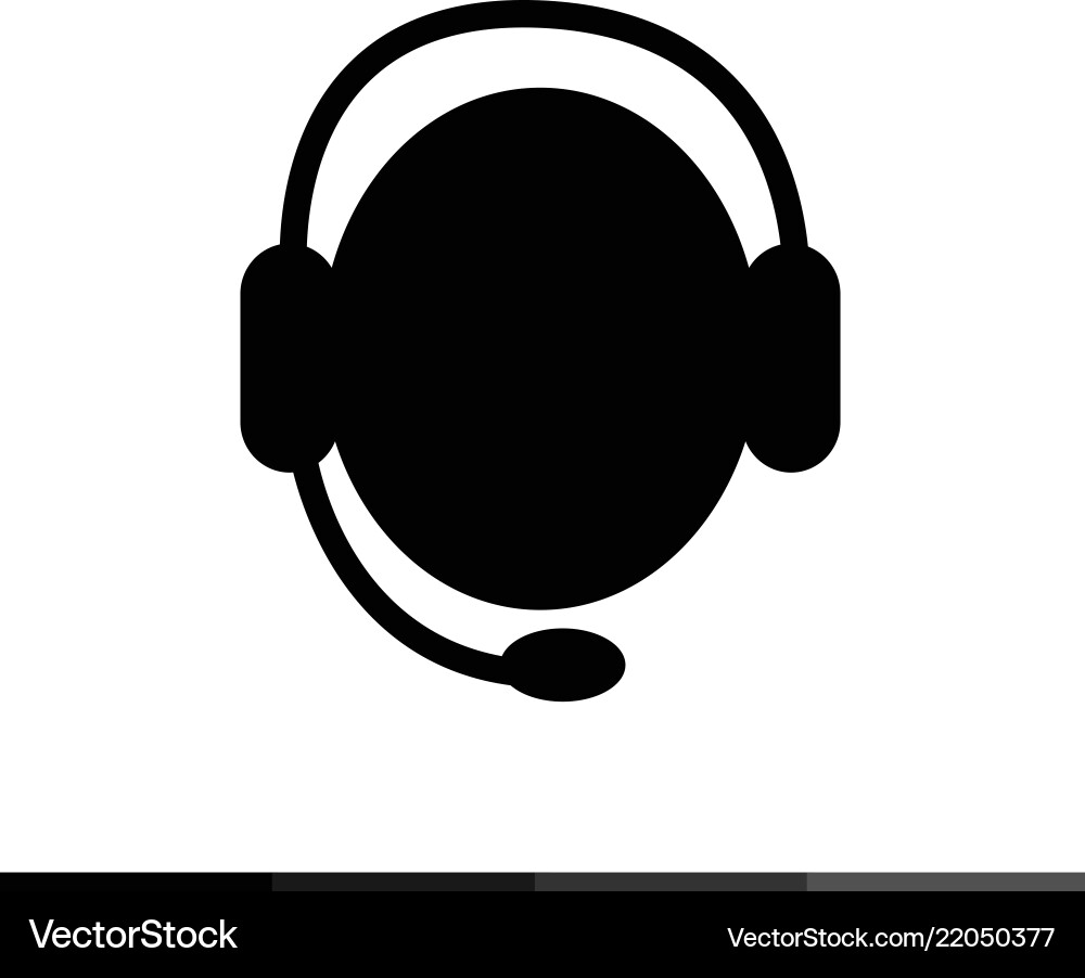Call center operator icon design Call center operator icon design vector image