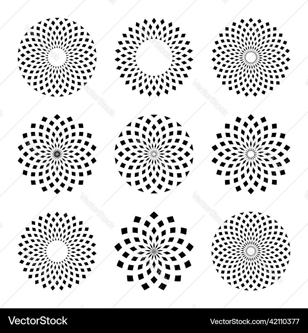 Circle design elements Circle design elements vector image