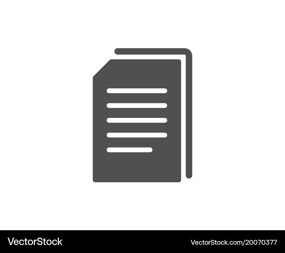 Copy documents simple icon file sign Vector Image