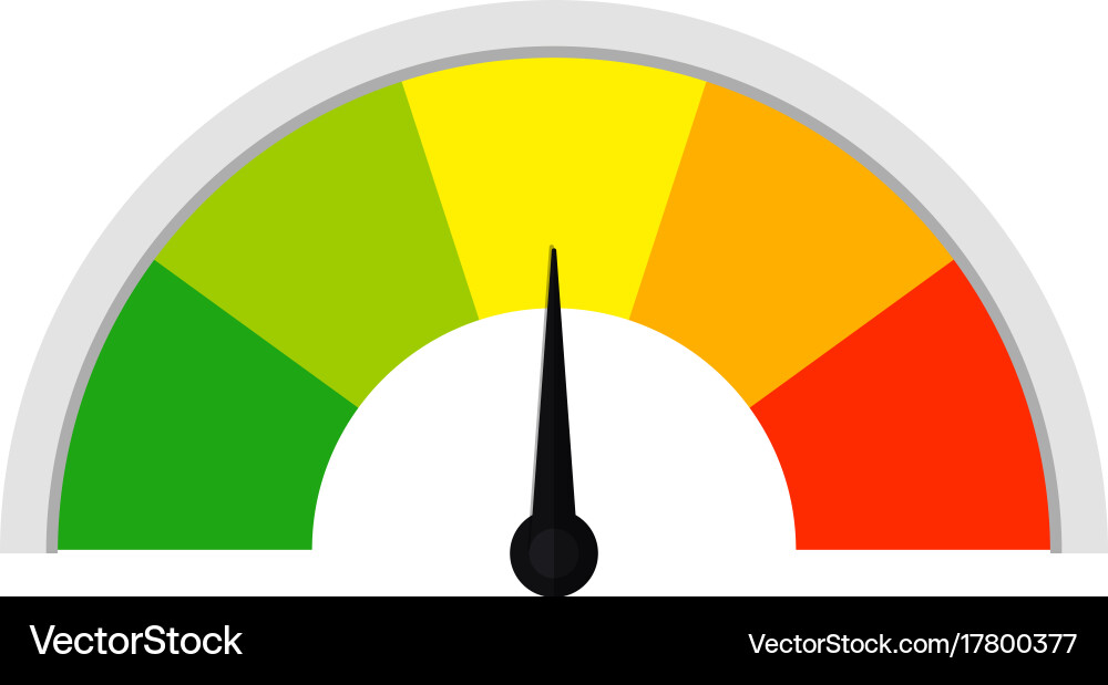Customer satisfaction meter Royalty Free Vector Image