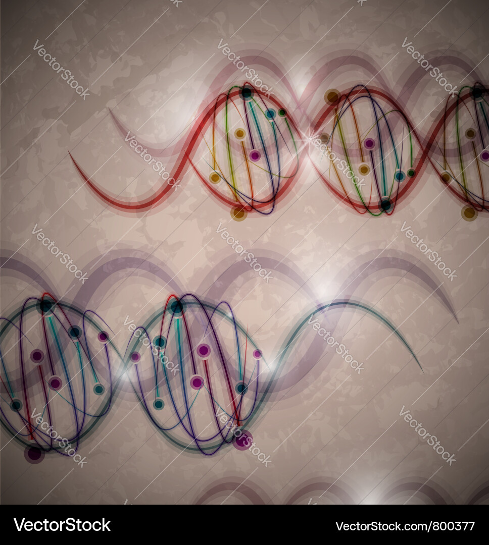 DNA Helix Abstract Background Vector Image