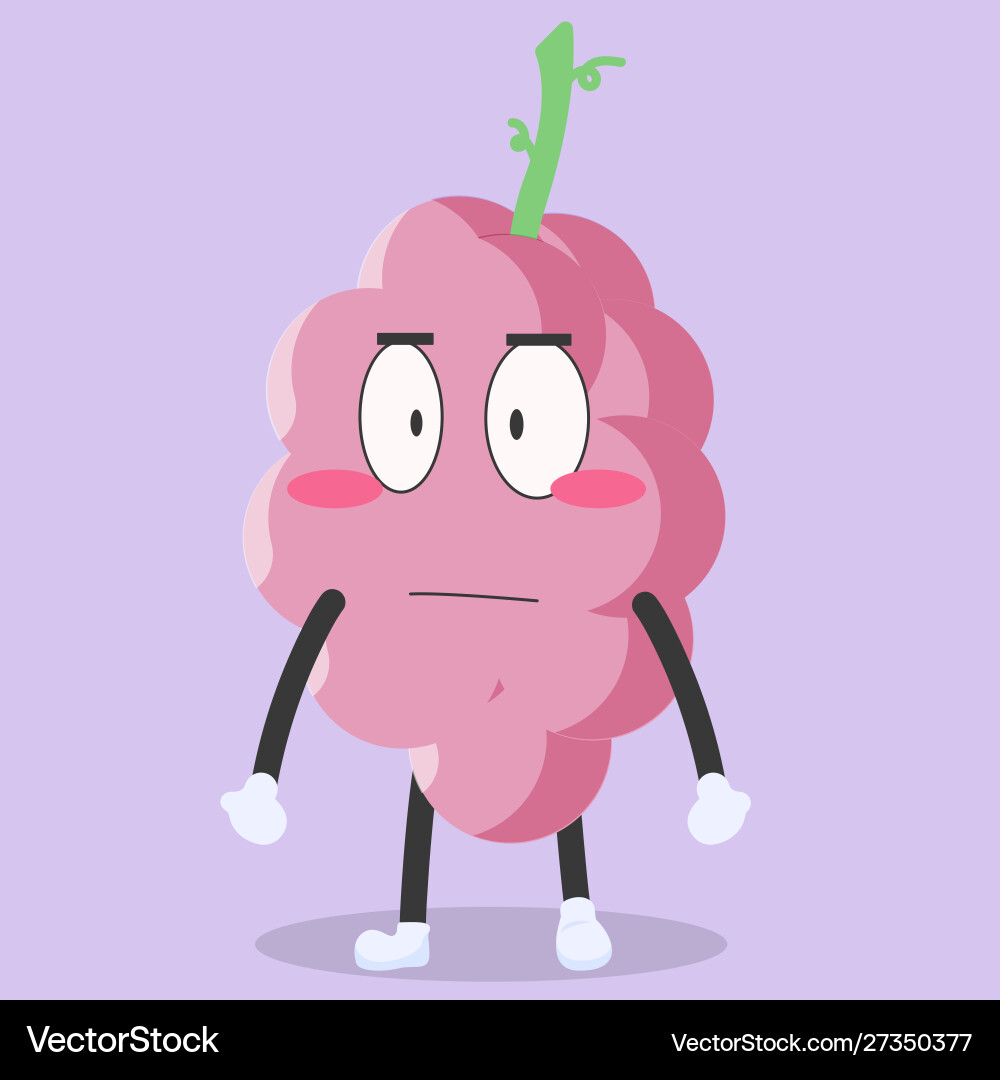 Funny grape characters with moody expressions Vector Image
