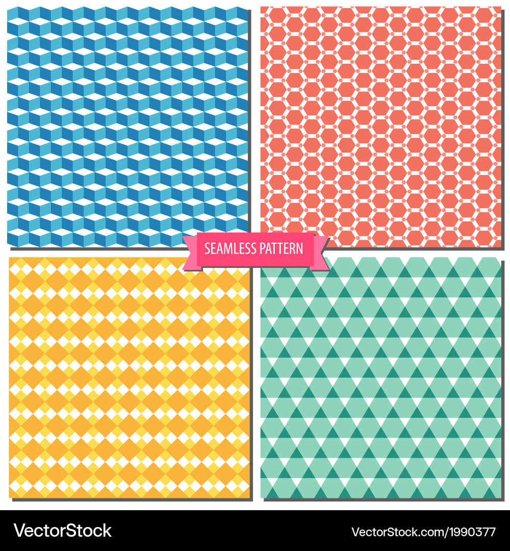 Geometric Pattern Tile Background vector image