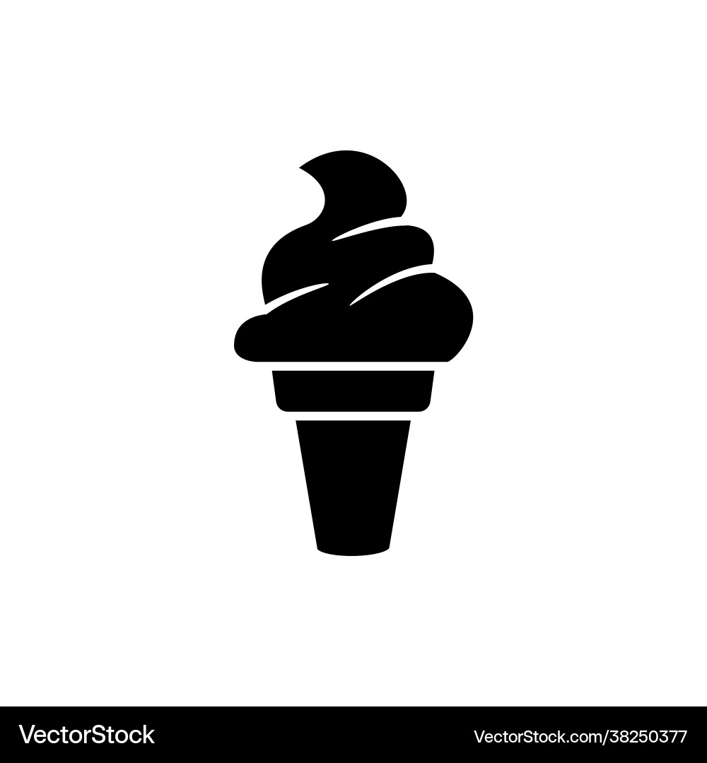 Graphic ice cream icon Graphic ice cream icon vector image