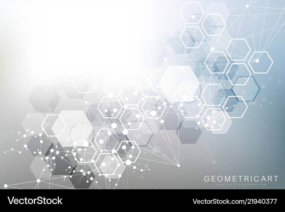 Modern Data Network Background vector image