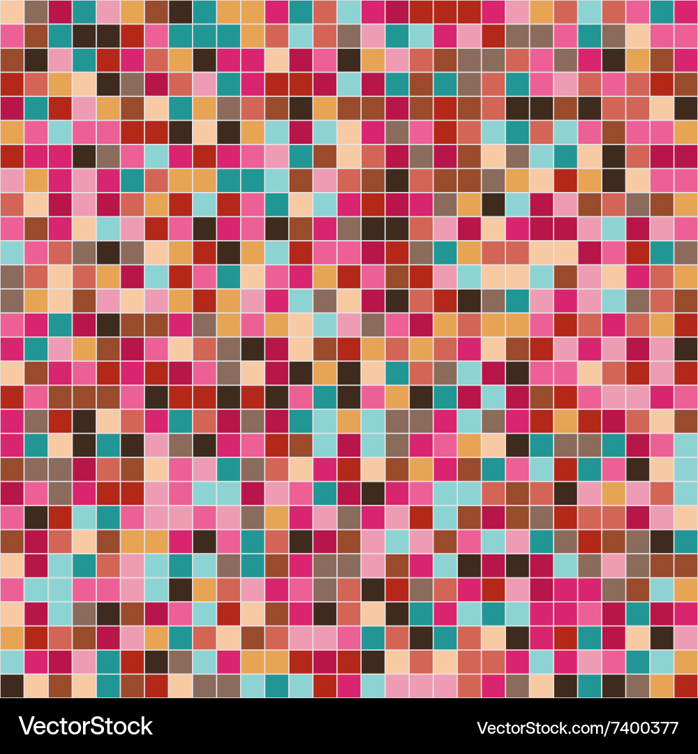 Mosaic tiles texture background Vector Image