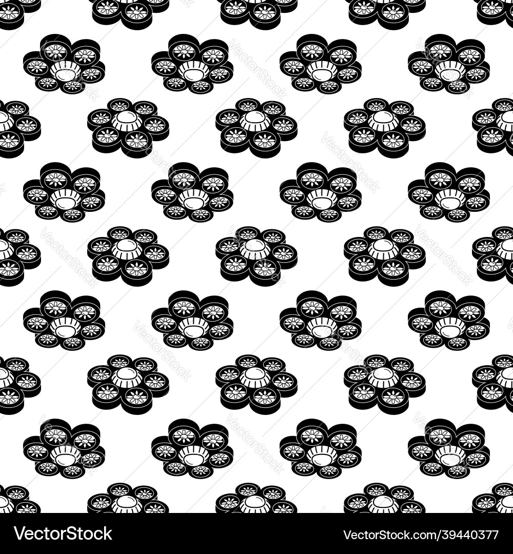 Protected hexacopter pattern seamless Protected hexacopter pattern seamless vector image