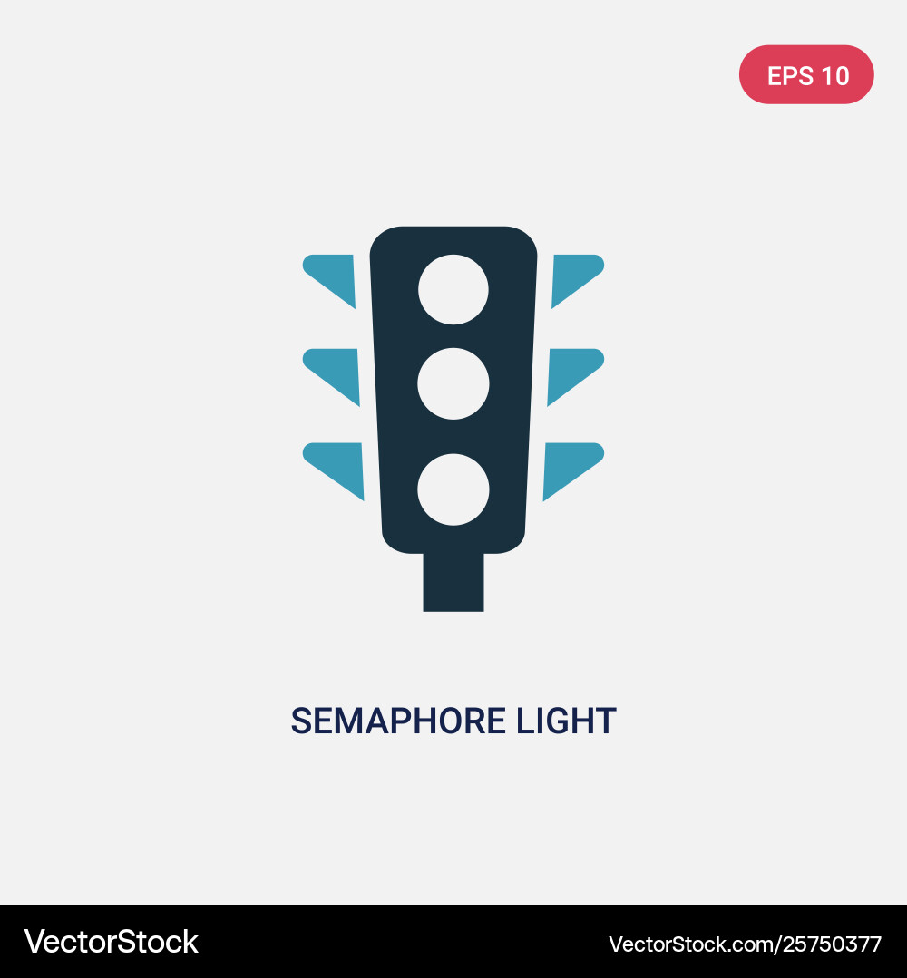 Two color semaphore light icon from tools Two color semaphore light icon from tools Vector Image