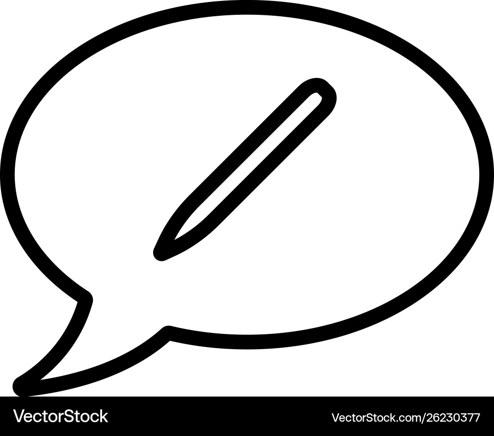 Write messages line icon Write messages line icon vector image