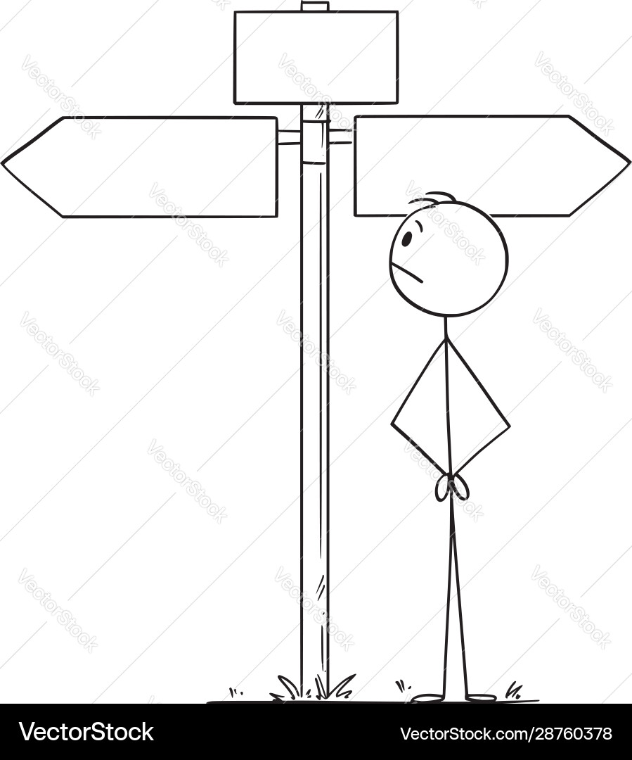 Cartoon man or businessman standing Cartoon man or businessman standing vector image