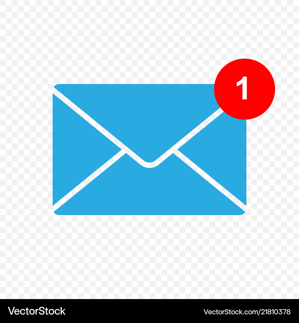 New Message Icon - Inbox vector image