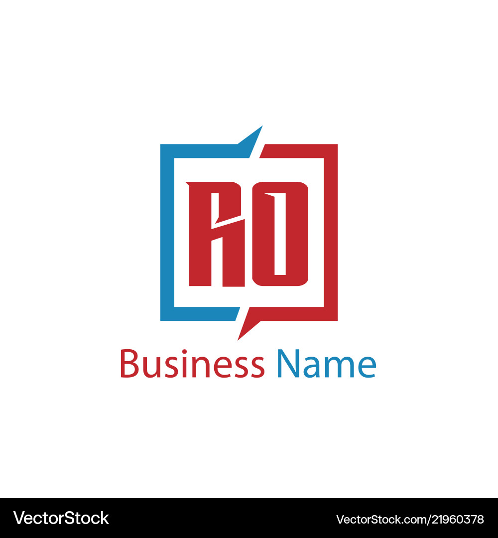 Original Buchstaben ro Logo Vorlage Design Original Buchstaben ro Logo Vorlage Design vektorbild