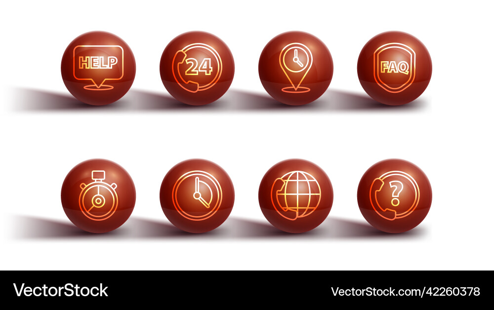Set line speech bubble with text help stopwatch Set line speech bubble with text help stopwatch vector image