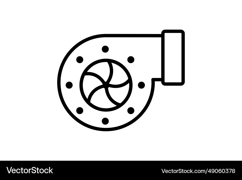Turbo icon related to speed suitable for web Turbo icon related to speed suitable for web Vector Image