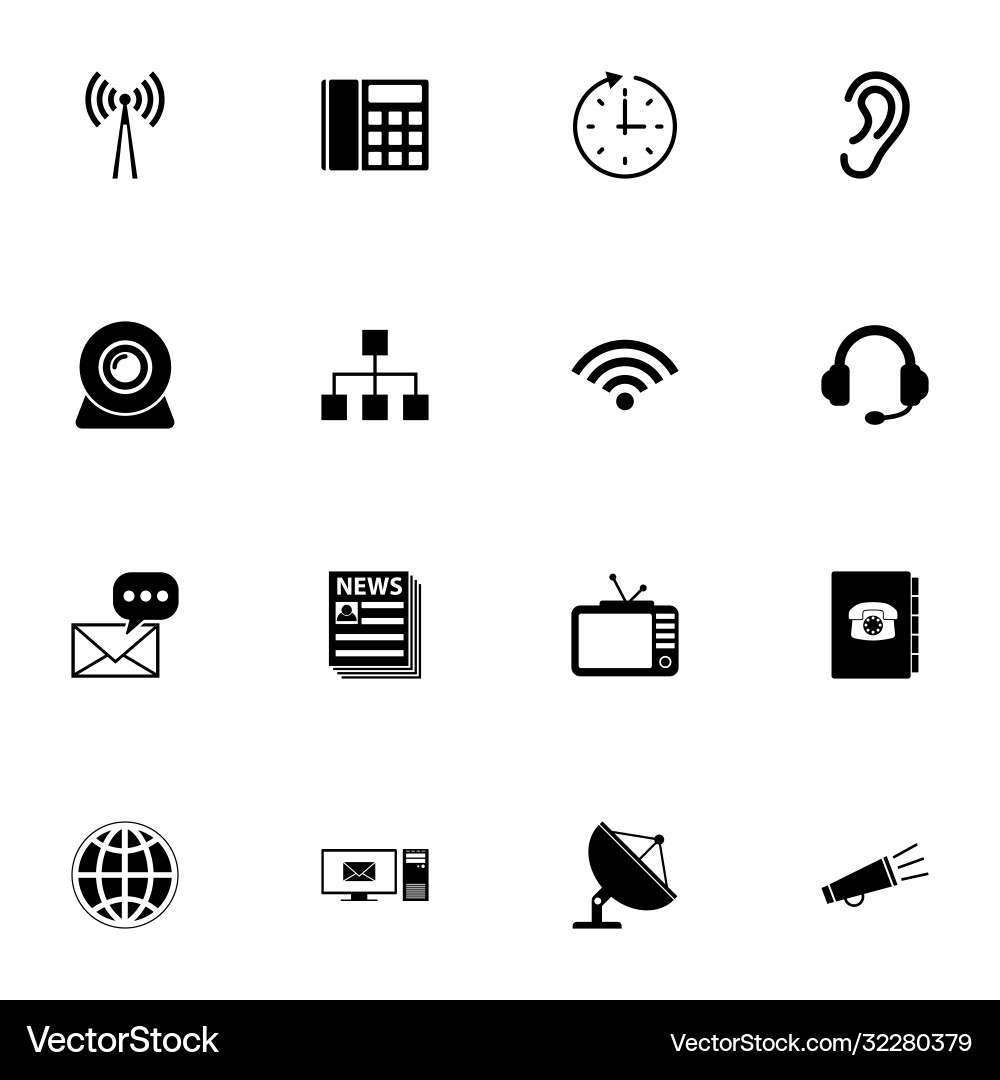 Communication icon - expand to any size change Vector Image