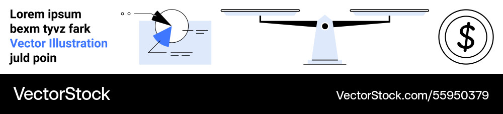 Data analytics with chart scale and dollar sign Data analytics with chart scale and dollar sign Vector Image