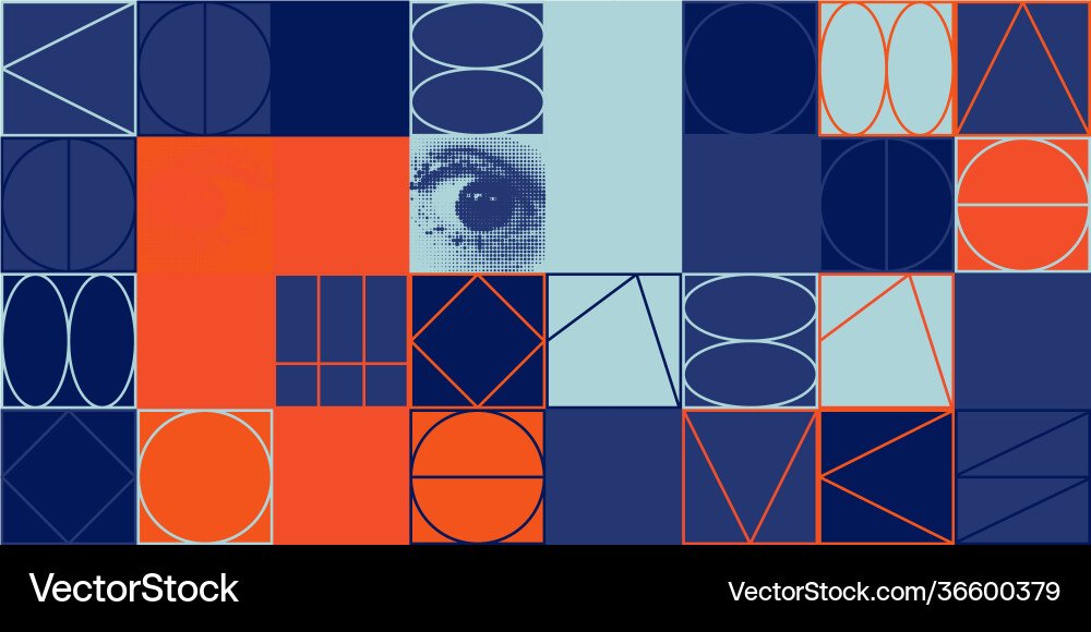 Deconstructed abstract pattern design Deconstructed abstract pattern design vector image