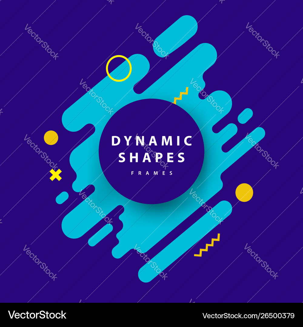 Dynamic Abstract Frames Background Vector Image