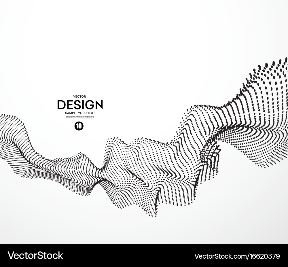 Dynamic Particle Background vector image