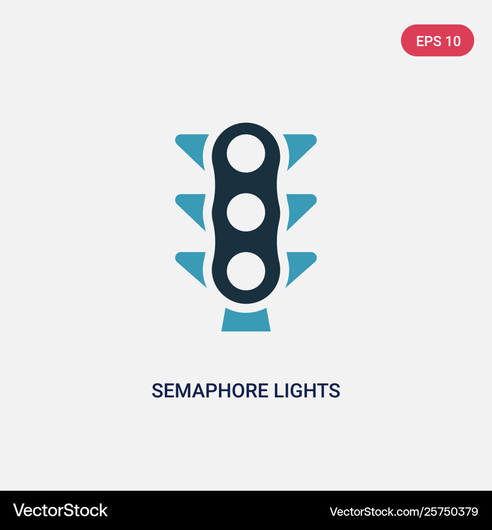 Two color semaphore lights icon from tools Two color semaphore lights icon from tools Vector Image