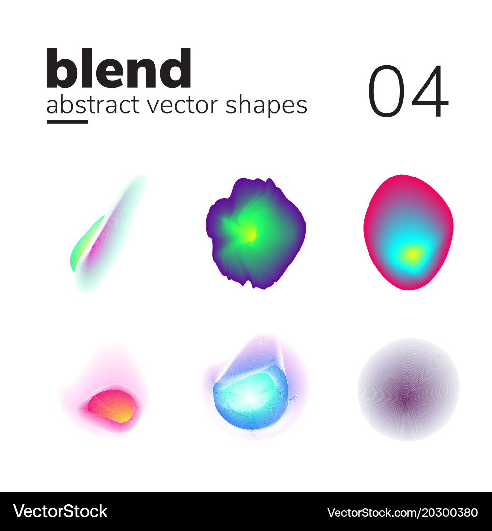 Abstract chaotic shape form for your design Vector Image